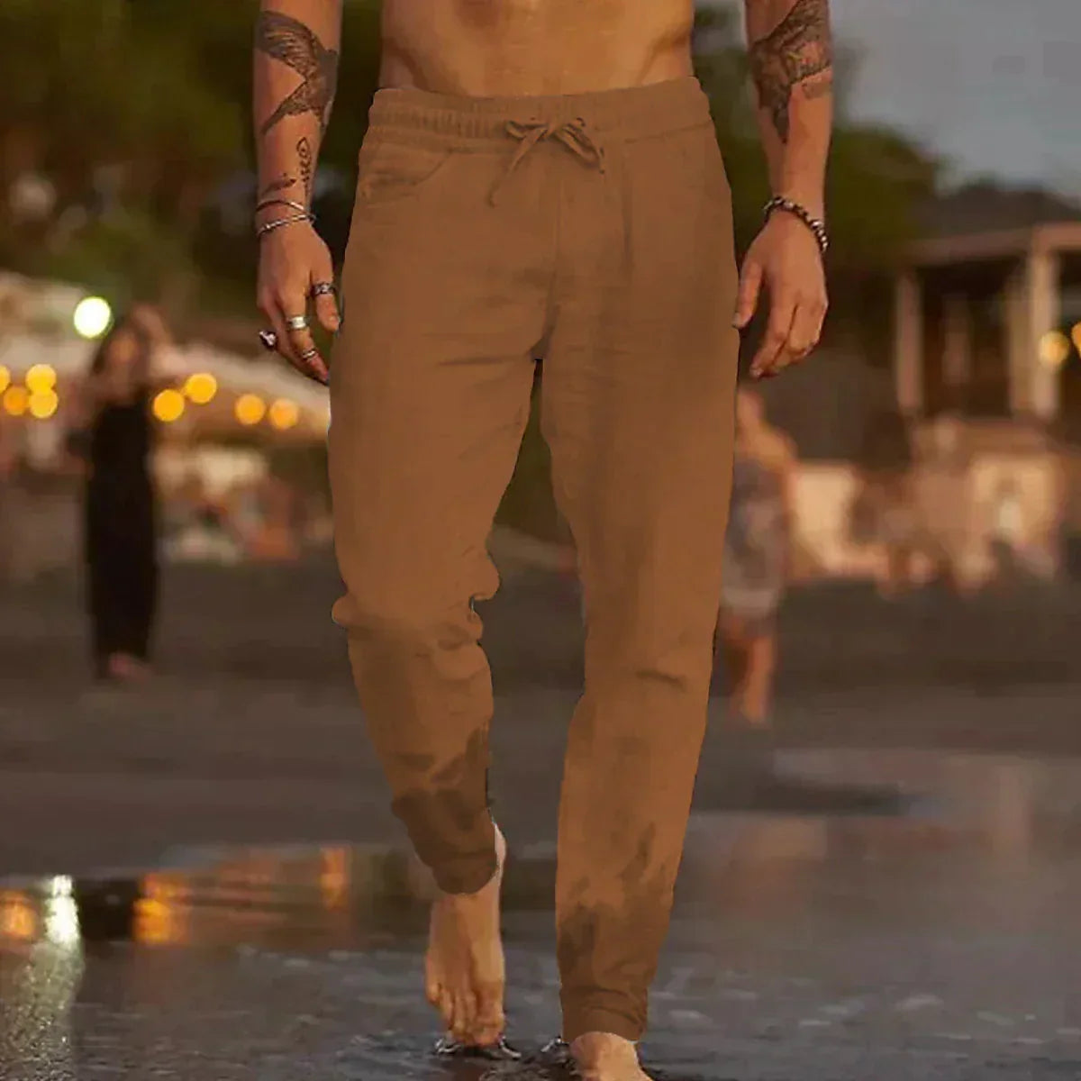 Pantalon léger décontracté pour homme – coupe confortable